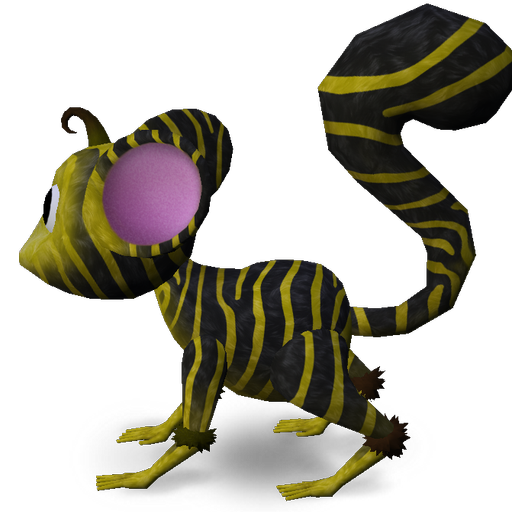 Mossm ZebraLemonBlk Bkgd