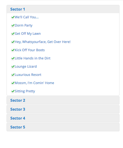 Achievement Sectors