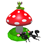 Mossm Mushroom Garden Environment