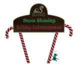 Mossm Holiday: Snow Blowing Extravaganza Sign