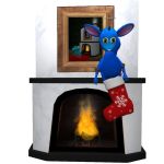 Mossm Holiday Stocking: Red Snow