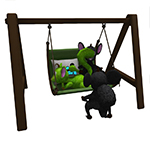 Mossm Bench Swing Environment